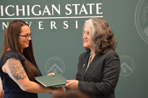 Mallorie Gibbs with Mary Finn