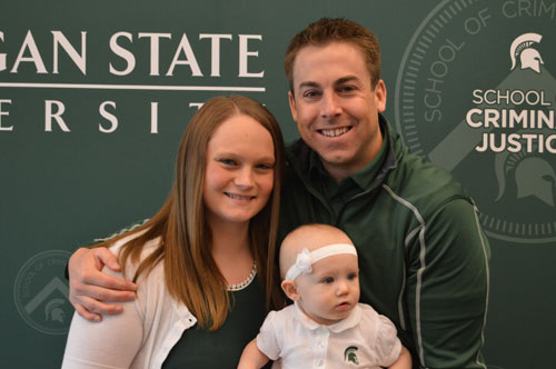 Kyle Grenfell with family