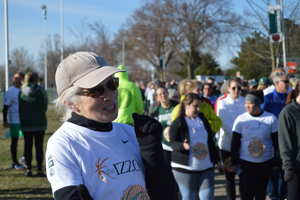 Denise Davenport prepares to run the 5K