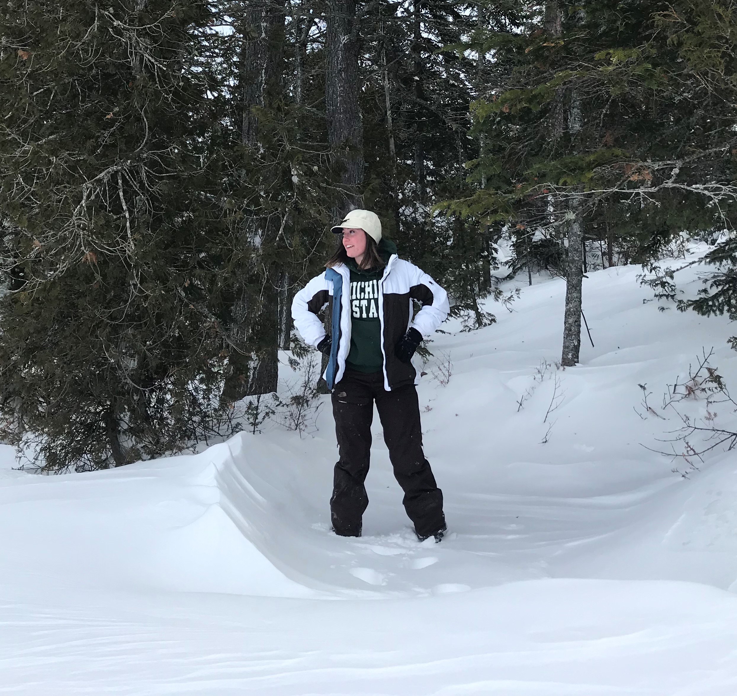 Photo of Rachel Striks Standing in the Snow